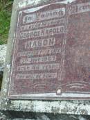 
George Harold MASON, husband,
died 3 June 1967 aged 48 years;
Woodford Cemetery, Caboolture

