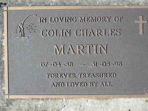 Colin Charles MARTIN,  | 07-04-58 - 31-05-98;  | Woodford Cemetery, Caboolture  | 