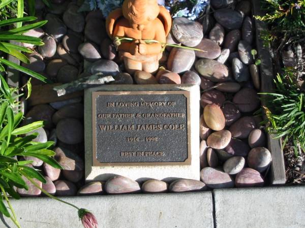 William James COLE, father grandfather,  | 1914-1998;  | Woodford Cemetery, Caboolture  | 