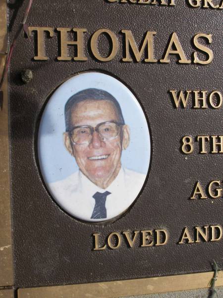 Thomas Frame Dunn  | 8 Mar 2003,aged 92  | Woodhill cemetery (Veresdale), Beaudesert shire  |   | 