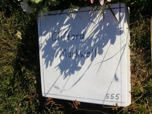 Clifford Markwell  | Woodhill cemetery (Veresdale), Beaudesert shire  |   | 