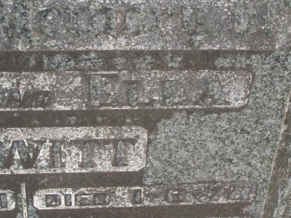 Birt F HEWITT  | d: 20 Jan 1961 aged 78  |   | Ella HEWITT  | d 1 Jun 1978 aged 88  |   | Yandina Cemetery  |   | 