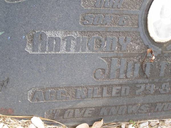 Anthony Clement HUTTON  | d: 29 Aug 1979 aged 20  |   | Yandina Cemetery  |   |   | 