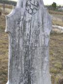 
John BENE,
died 25 July 1910 aged 83 years;
Yangan Anglican Cemetery, Warwick Shire
