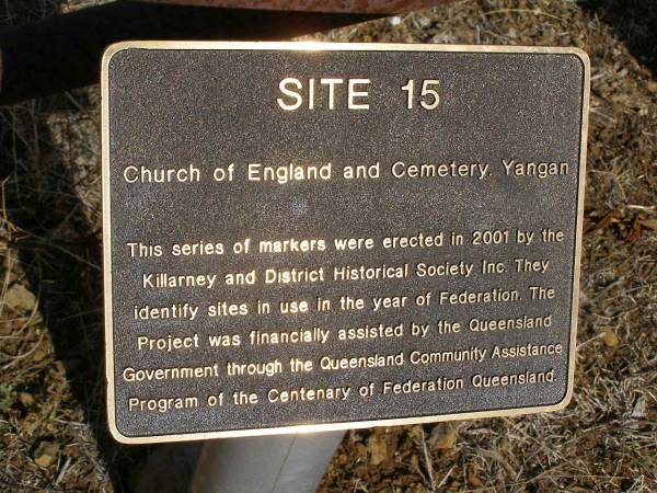 Yangan Anglican Cemetery, Warwick Shire  | 