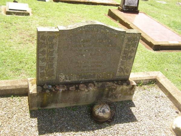 Robert SEELEY,  | died 20 July 1959 aged 77 years;  | Bertha,  | wife,  | died 5 July 1964 aged 87 years;  | Yarraman cemetery, Toowoomba Regional Council  | 