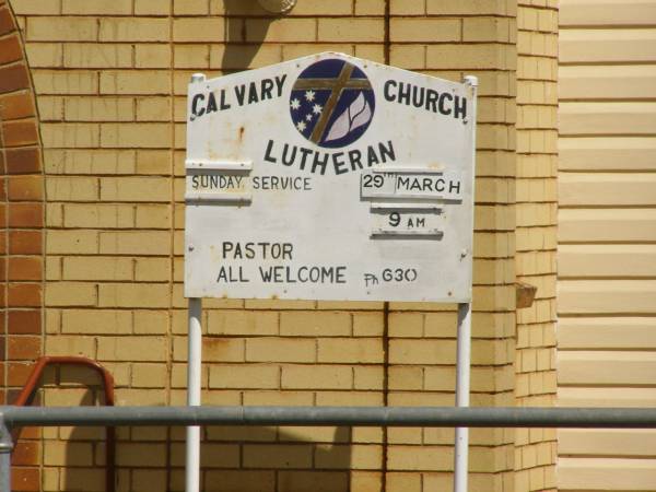 Calvary Lutheran Church, Yarraman, Toowoomba Regional Council  | 