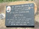
Evelyn Caroline WYVILL,
mother mother-in-law nanna great-nana
1-12-1919 - 1-6-1991;
Yarraman cemetery, Toowoomba Regional Council
