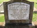 
Catherine LOUGHEED,
wife mother,
died 5 JUne 1952 aged 64 years;
William H. LOUGHEED,
father,
died 16 May 1954 aged 76 years;
Yarraman cemetery, Toowoomba Regional Council
