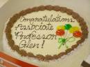 Cake to celebrate Glen Tian's promotion to Associate Professor 