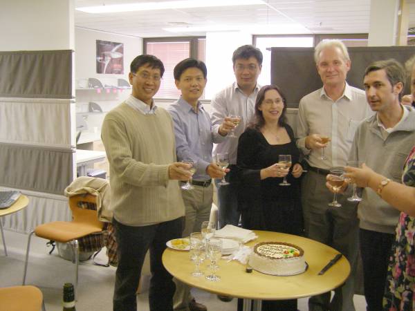 Complex Systems cluster toast Glen's success!  | 