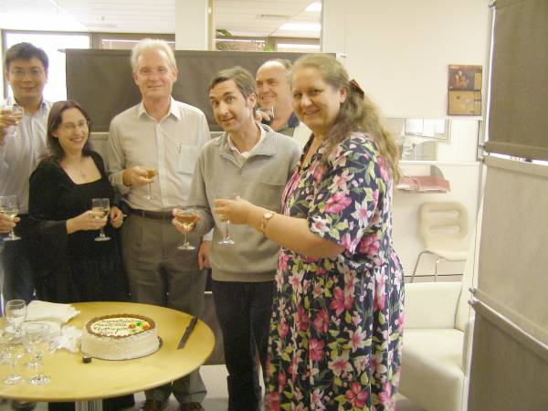 Complex Systems cluster toast Glen's success!  | 