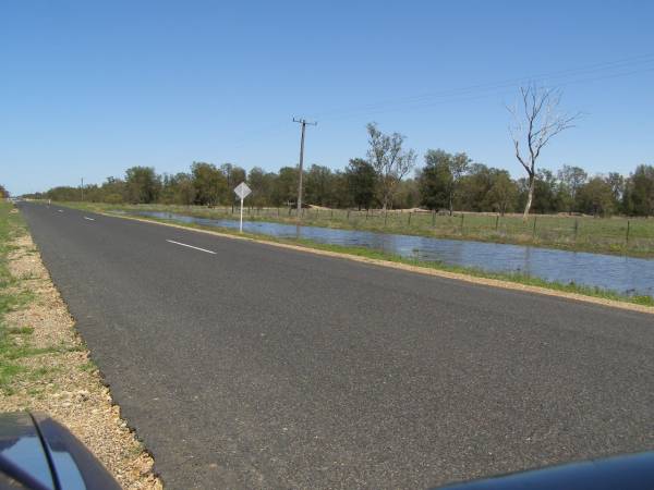 Ground water after recent rain,  | between Goondiwindi and St George, Queensland  |   | 