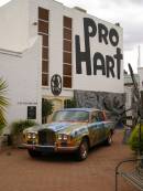 Pro Hart art gallery with painted Rolls Royce, Broken Hill, New South Wales 