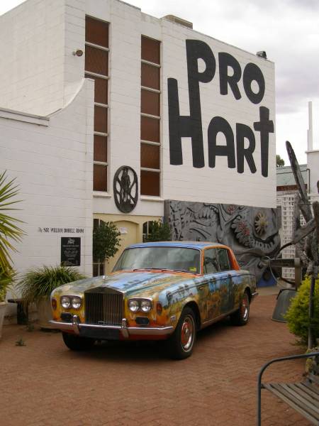 Pro Hart art gallery  | with painted Rolls Royce,  | Broken Hill,  | New South Wales  | 