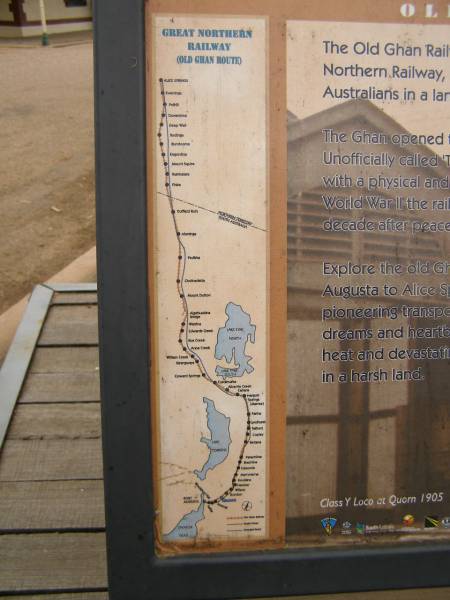 Route of the Old Ghan Railway,  | Quorn,  | South Australia  | 