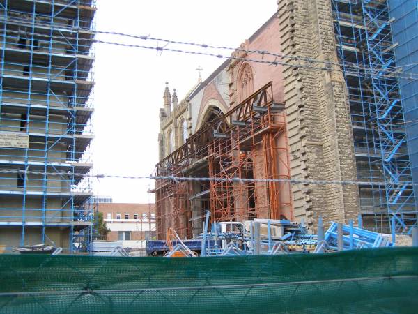 Cathedral being renovated (gutted?),  | Perth,  | Western Australia  | 
