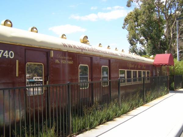 Old carriages, East Perth railway station  | 