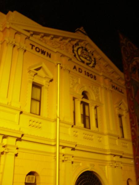 Town Hall,  | taken on a night-time tour of Kalgoorlie,  | Western Australia  | 