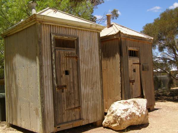 The jail cells, Cook, a siding on the Indian Pacific route  | and now a ghost town  | 
