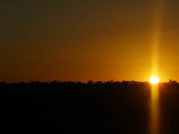 Sunset, South Australia,  | taken from Indian Pacific  | 