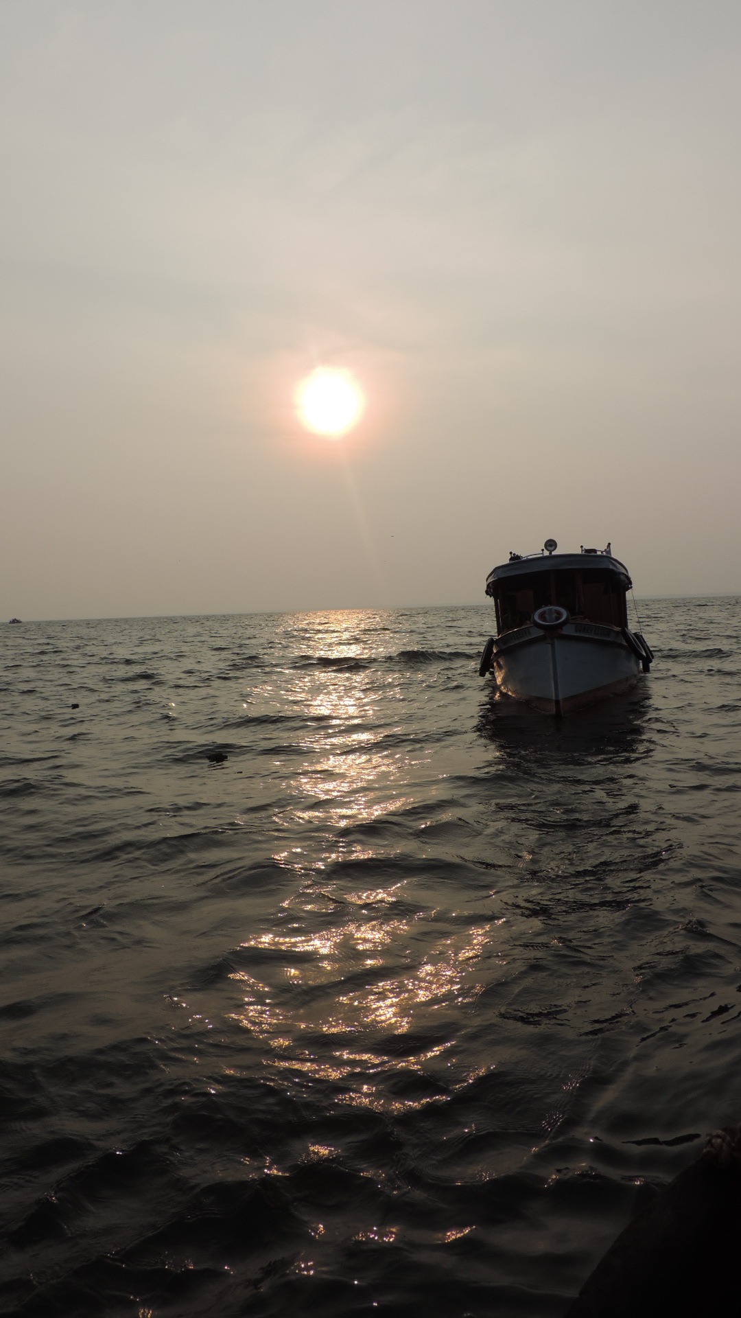 sunset cruise on Kerala backwater lake
