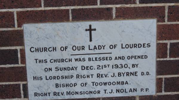 Church of Our Lady of Lourdes Catholic, Cecil Plains  | 