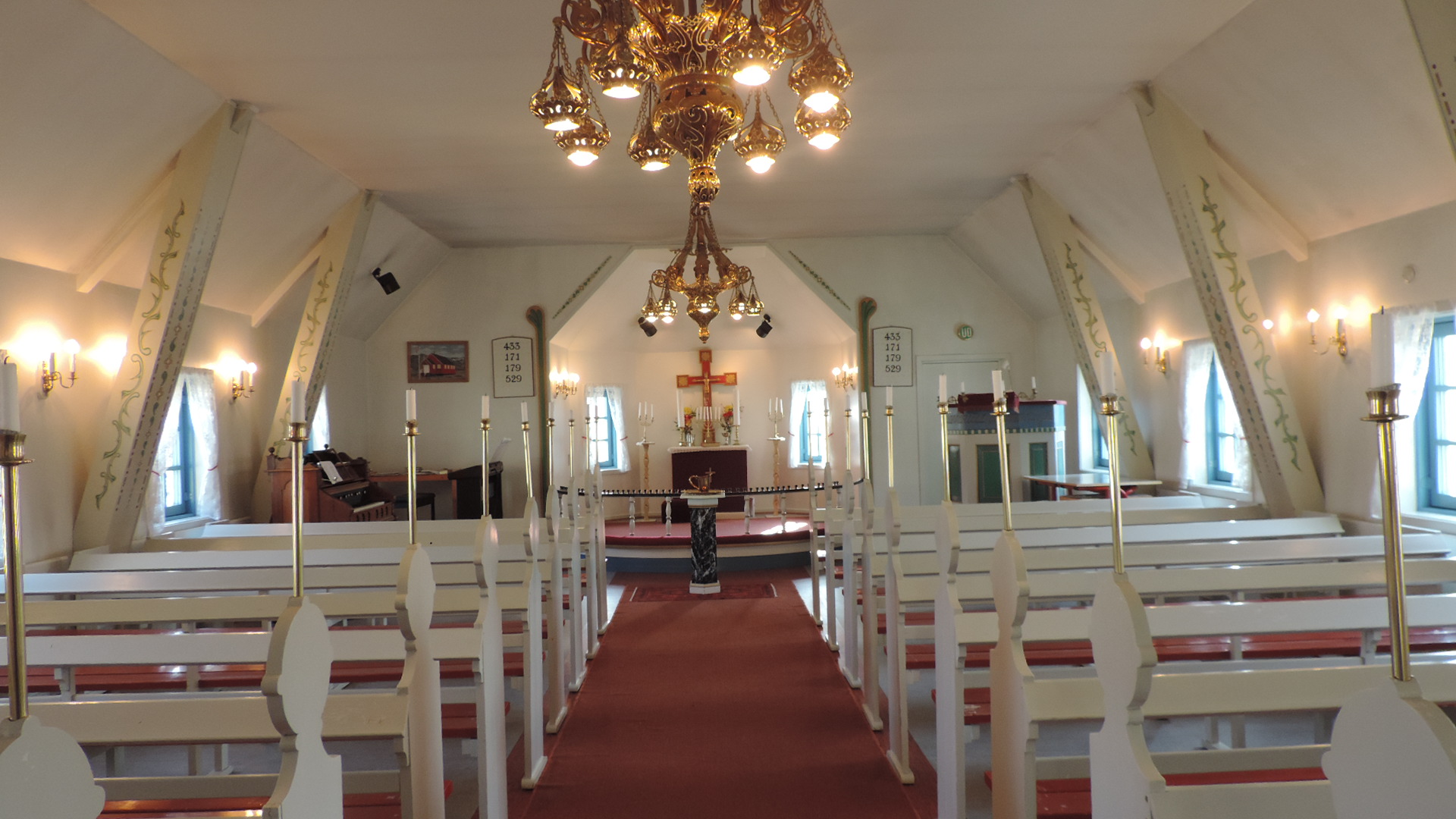 inside church