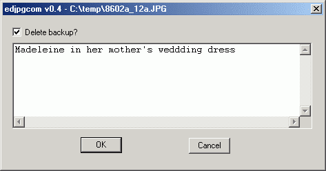 dialog box with text